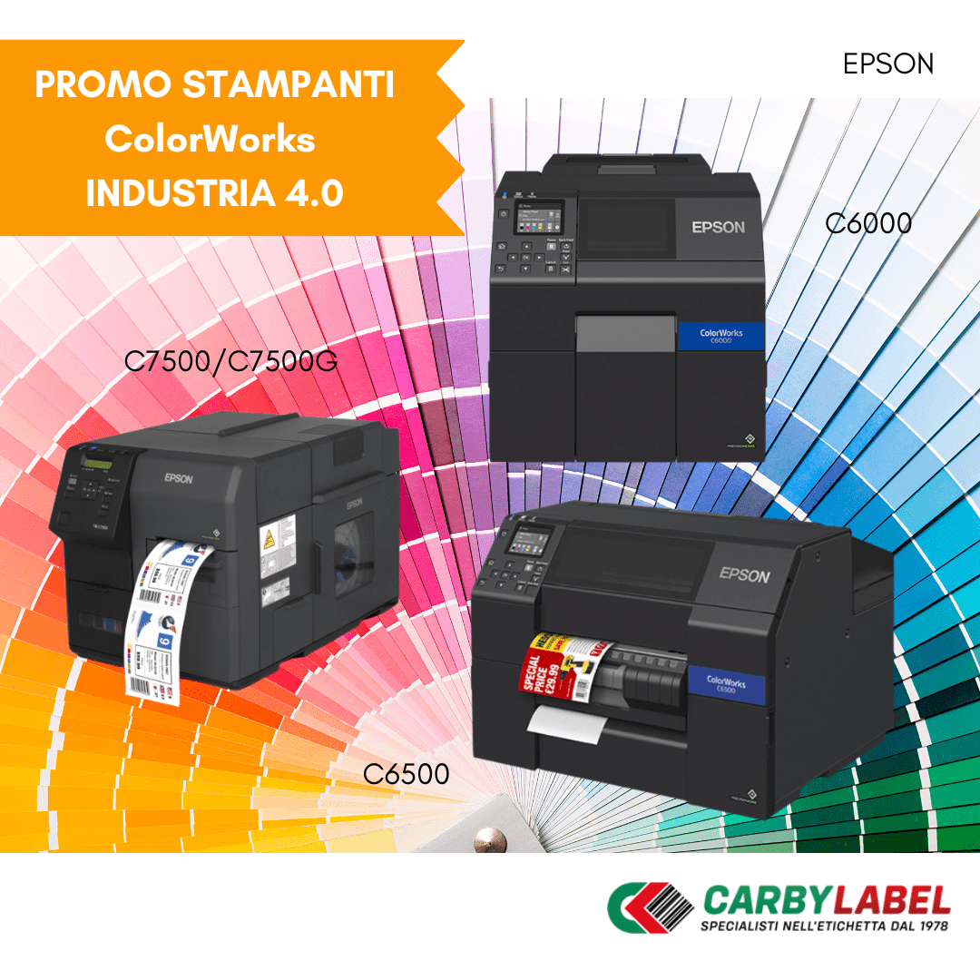 Promozione stampanti ColorWorks - Industria 4.0