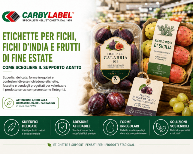 Etichette per fichi e fichi d&rsquo;India: come scegliere l&rsquo;etichettatura