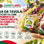 Etichetta per uva da tavola come strumento di riconoscibilità, tracciabilità e valorizzazione del prodotto